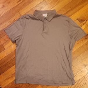 Calvin Klein Tan Polo Shirt Classic Style